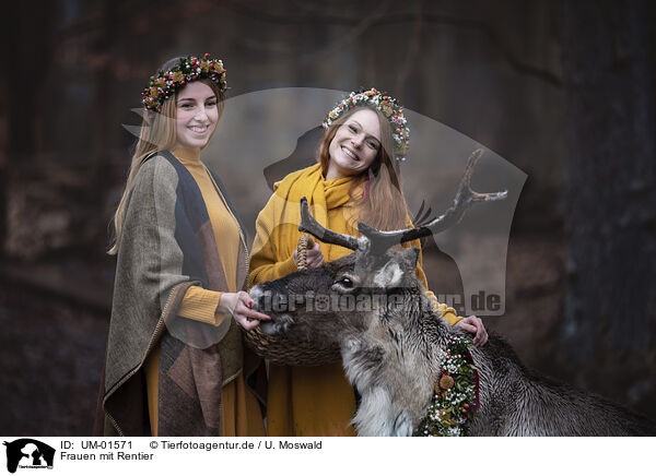 Frauen mit Rentier / womans with Reindeer / UM-01571